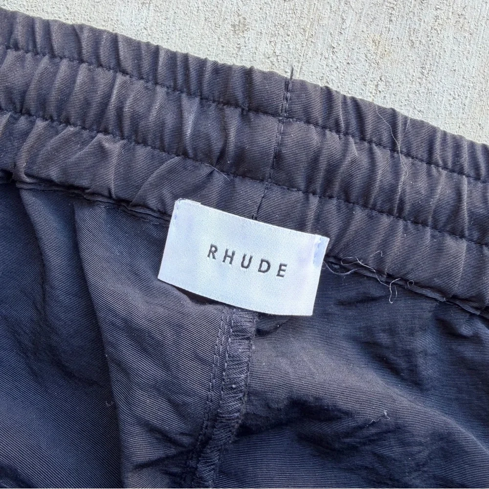 Rhude Rifle Nylon Cargo Pants Black Size Large Made In USA Flight Utility - Picture 3 of 11